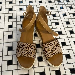Dr. Scholls leopard wedges size 11